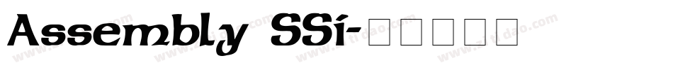 Assembly SSi字体转换